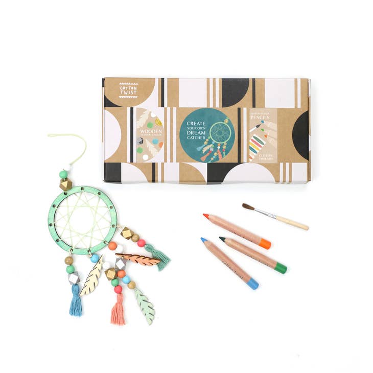 Cotton Twist - Make Your Own Dreamcatcher Craft Kit Activity Box