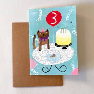 Lisa Stickley Studio - Birthday Card, AGE 3