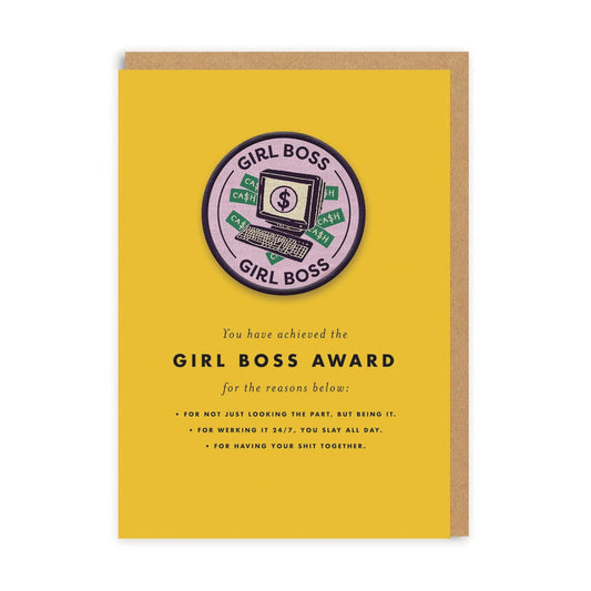 Ohh Deer Girl Boss Woven Patch