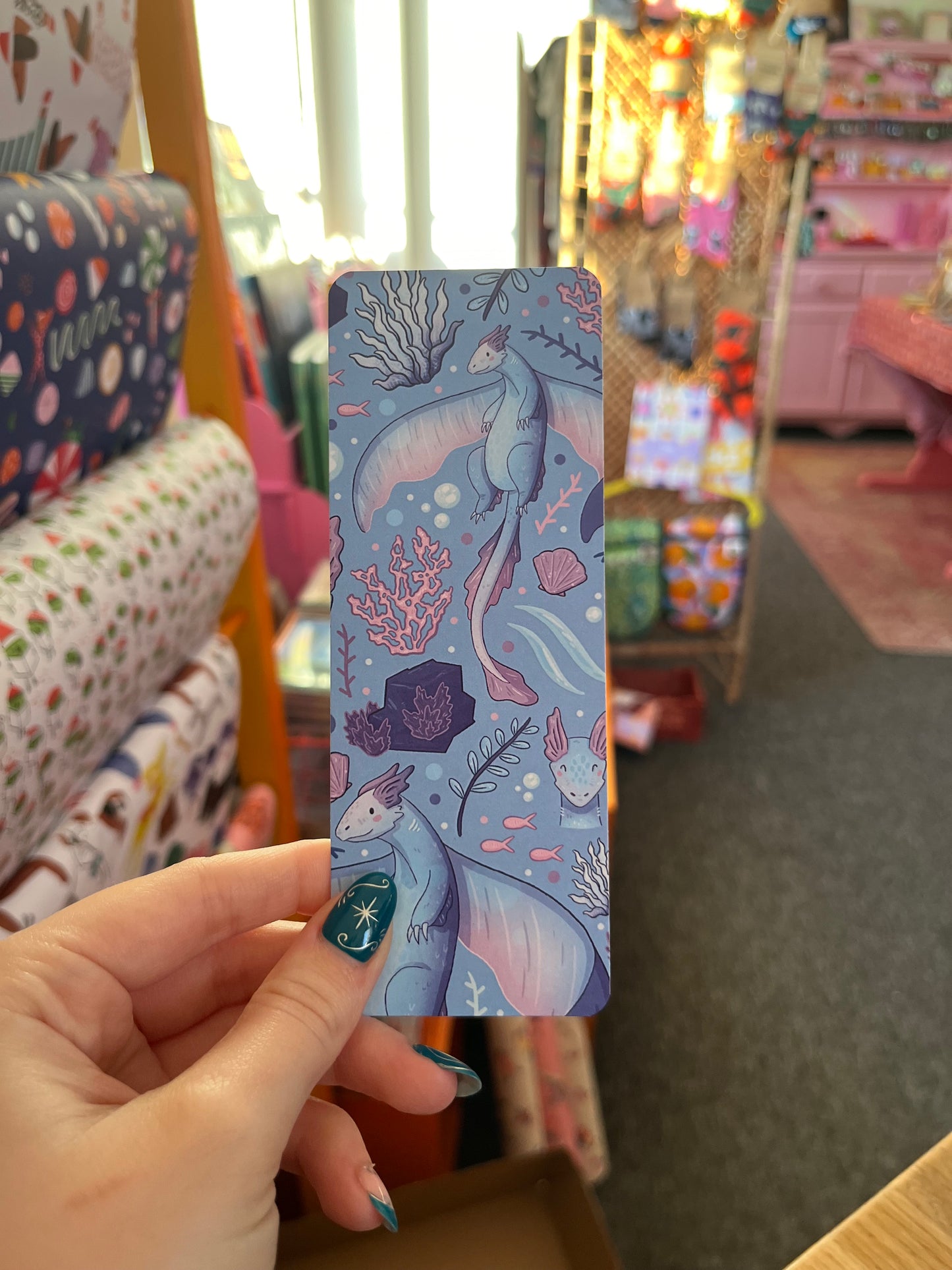 Water dragon bookmark - Alice Illustrate