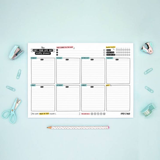 Inky in the Wild - Sort Your Life Out Weekly Planner Notepad