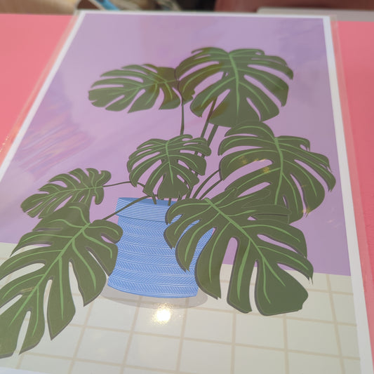 Monstera A4 pezzy prints