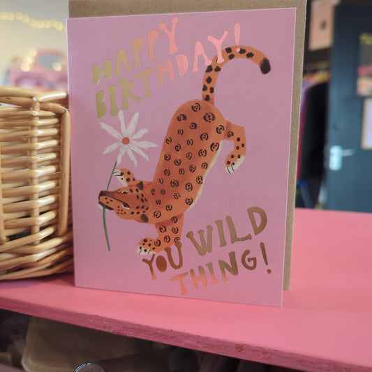 1973 wild thing birthday card