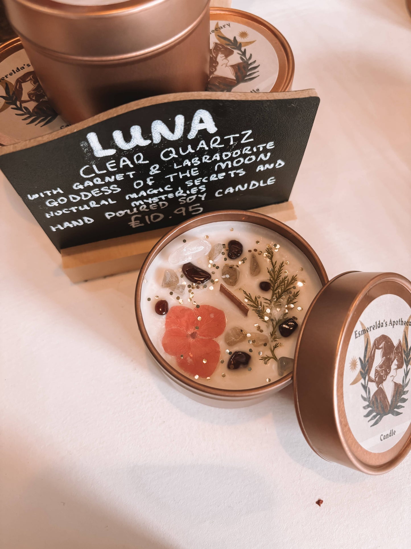 Betty Ratbag - Luna - Clear Quartz Candle