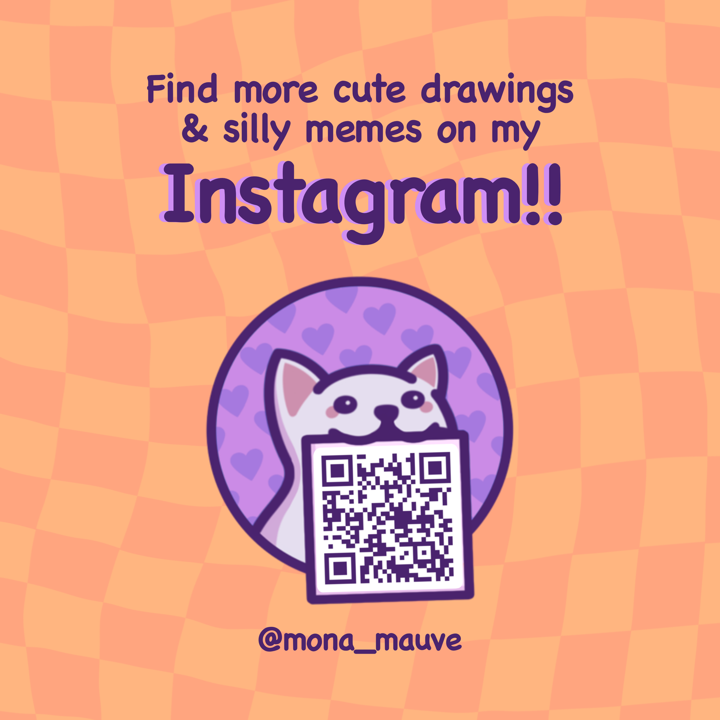 Mona Mauve - Funny Cat Meme Vinyl Pride Sticker | I'm Here, I'm Queer