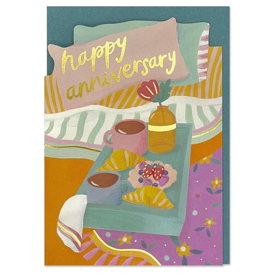 Raspberry Blossom - Happy Anniversary' card