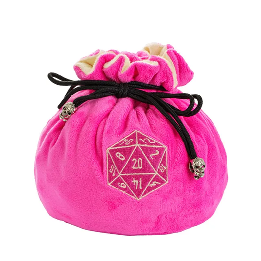 Tabletop Dominion Limited - Velvet Vault | Super-Soft Large Dice Bag | Pink