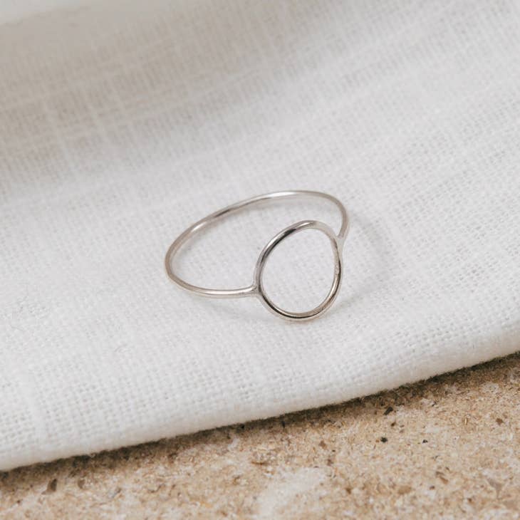 Imogen Rose Jewellery - Eco 'Halo' Dainty Silver Ring