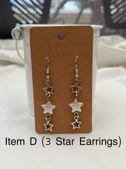 Pearl Star earrings - Clear Fearr