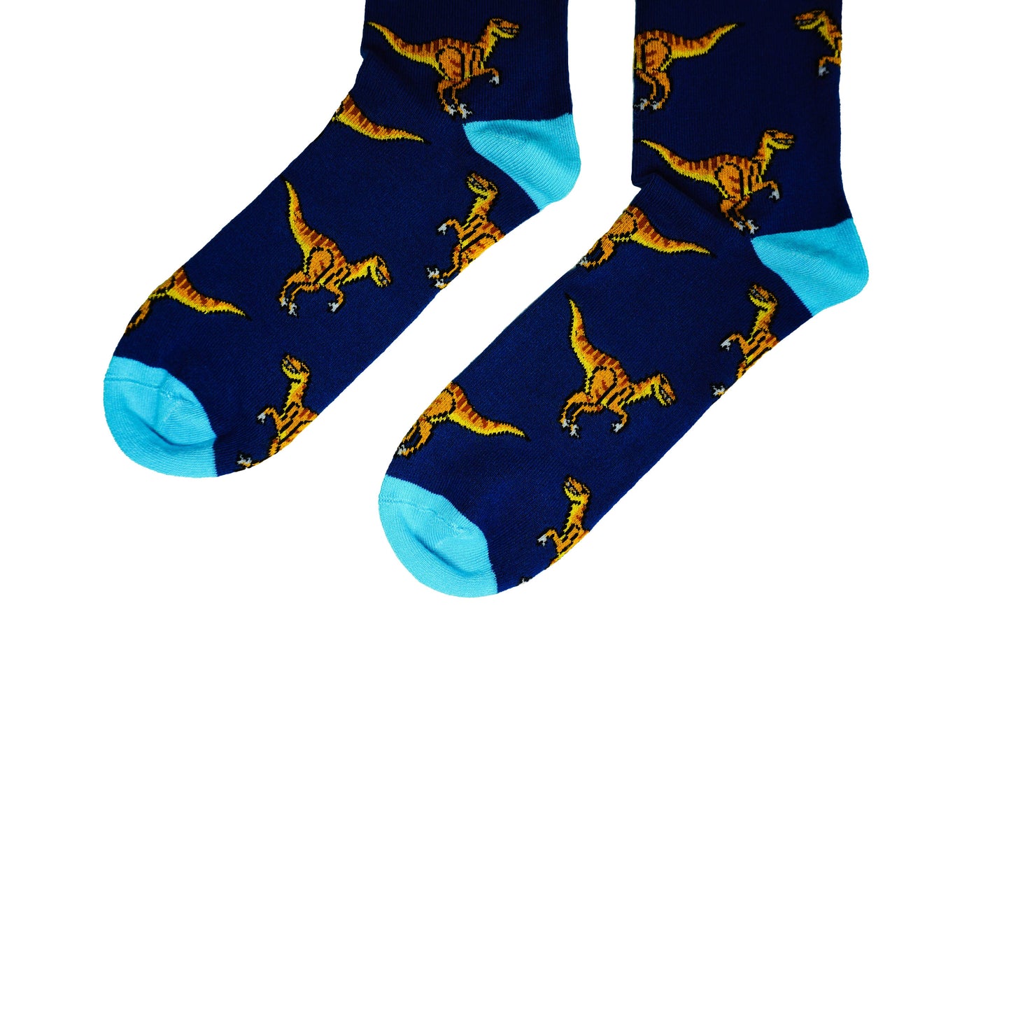 Bare Kind Socks - Velociraptor Socks | Bamboo Socks | Blue Socks | Dino Socks: UK Adult 4-7