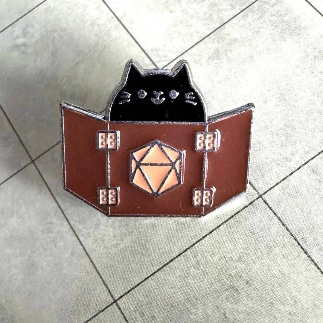 Mystery Dice Goblin - Meowster Cat Pin