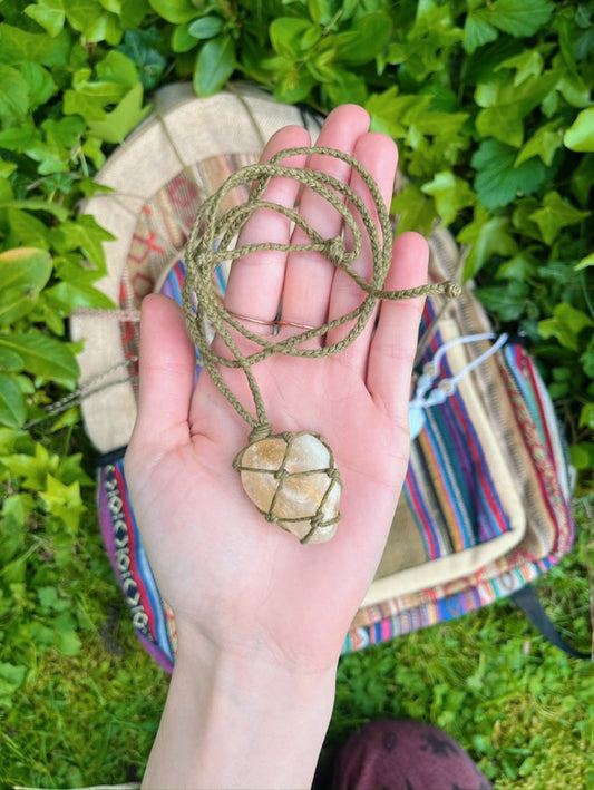 TSS002 Citrine Necklace - The Sustainable Sunflower