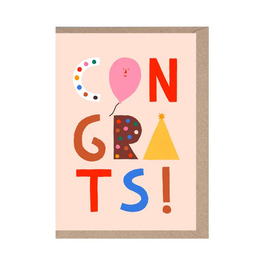 Rumble Cards - Congrats Card - Thinking of You - Cute - Celebration Card