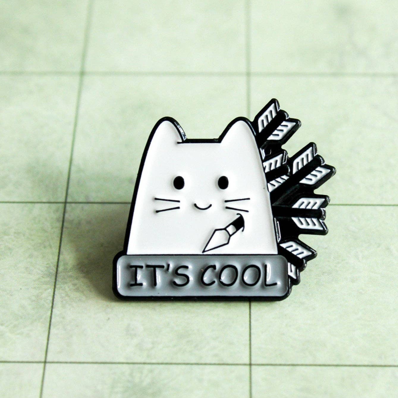 Mystery Dice Goblin - DnD It's Cool Cat Pin