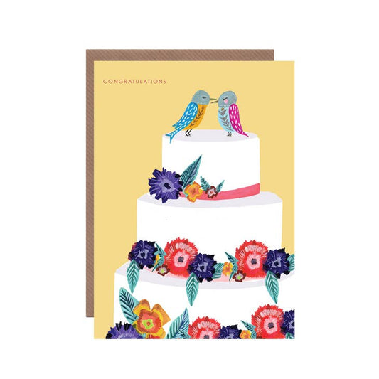 Hutch Cassidy - Birdy Wedding Cake Card