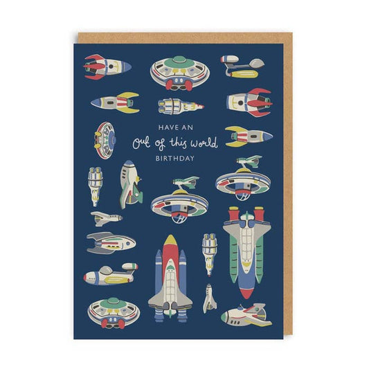 Ohh Deer UK + EU - Out Of This World Cath Kidston Large Birthday Greeting Card