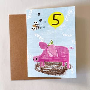 Lisa Stickley Studio - Birthday Card, AGE 5