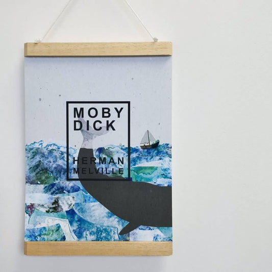 Bookishly - Wooden Magnetic Poster/Print Hanger: A3 / 300mm