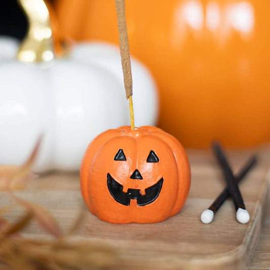 Something Different Wholesale - Orange Pumpkin Halloween Incense Stick Holder