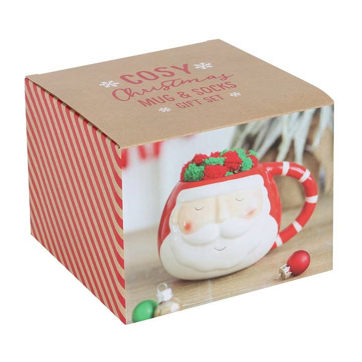 Something Different Wholesale - Christmas Santa Mug and Socks Set