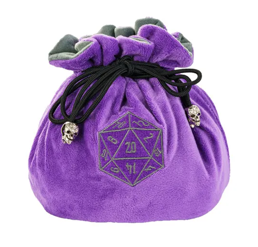 Tabletop Dominion Limited - Velvet Vault | Super-Soft Large Dice Bag | Purple