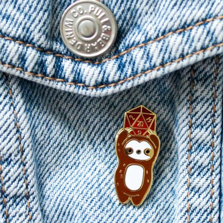 Mystery Dice Goblin - DnD Sloth Pin