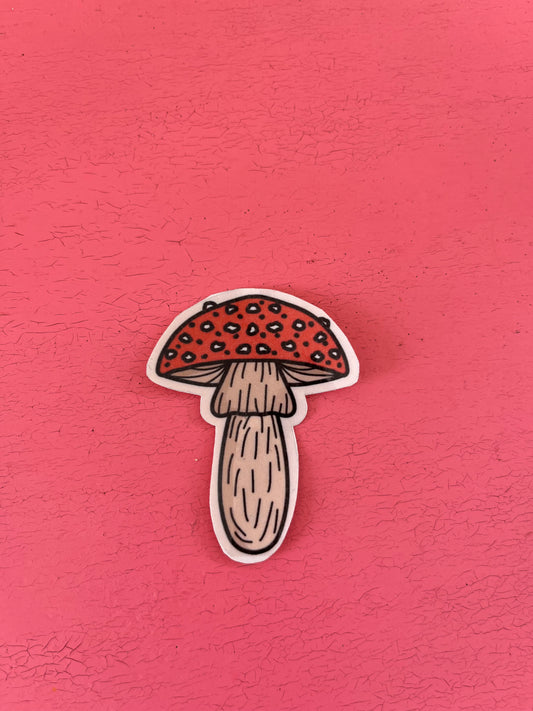 Mushroom sticker - Clear Sticker