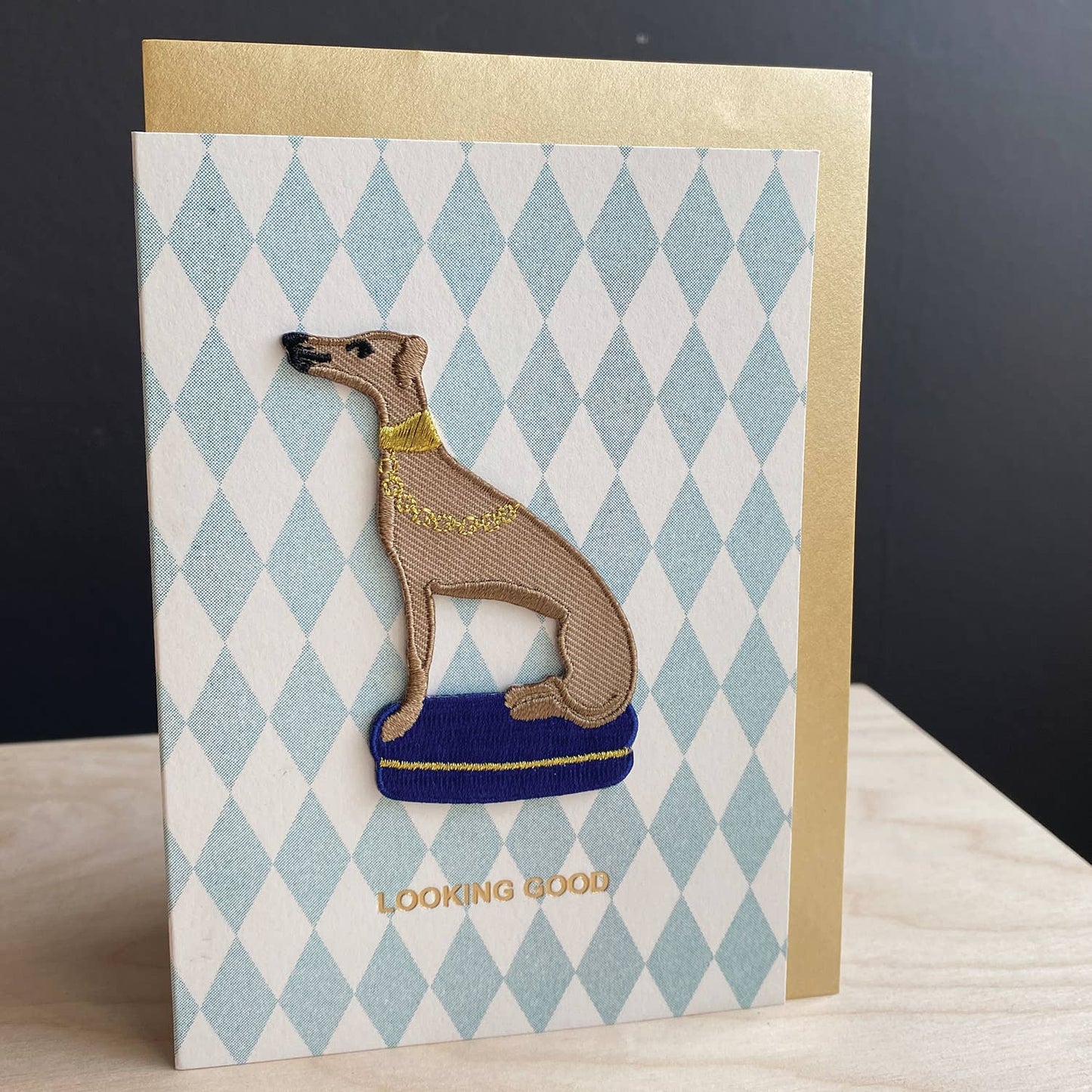 Petra Boase Ltd - Patch Cards Whippet