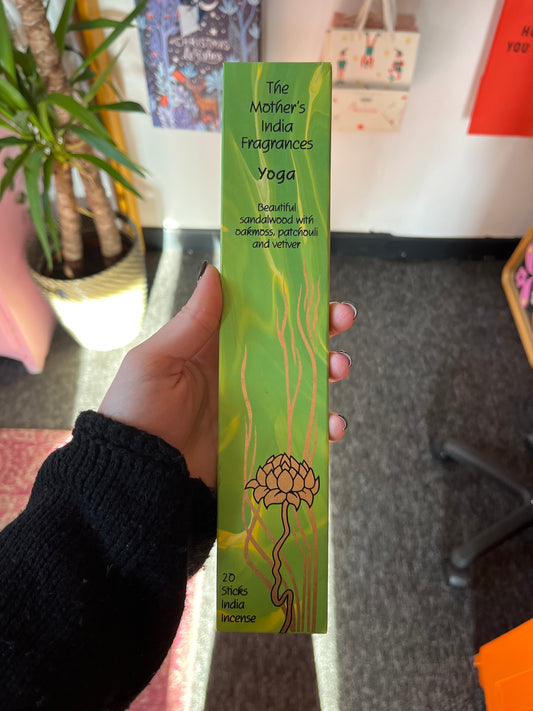 Yoga incense - The mothers India fragrances