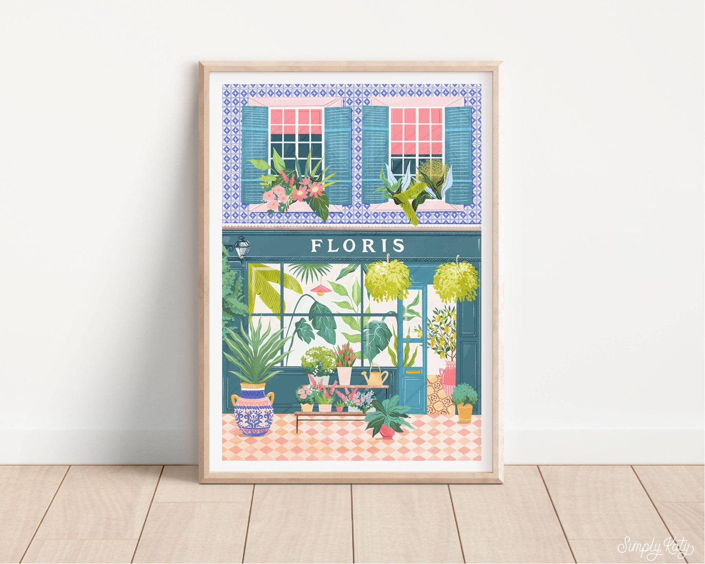 Simply, Katy - Florist Shop Print: A3