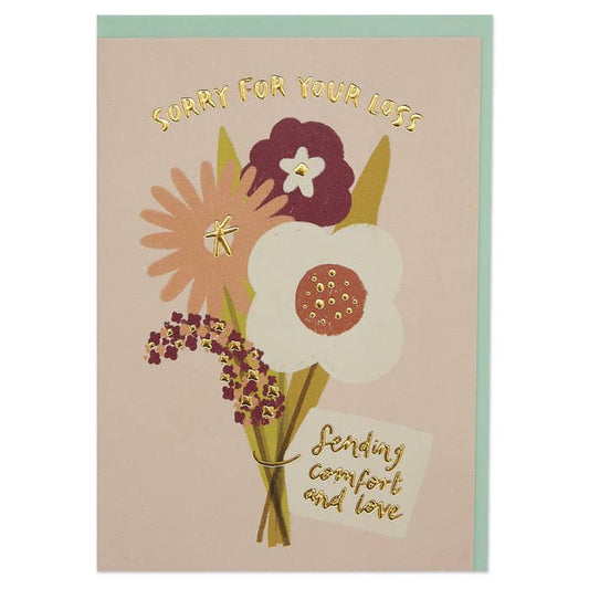 Raspberry Blossom - Sorry for your loss' card