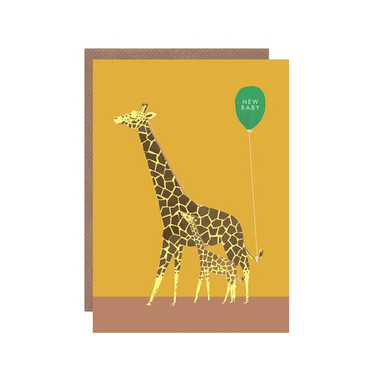 Hutch Cassidy - Giraffe New Baby Card