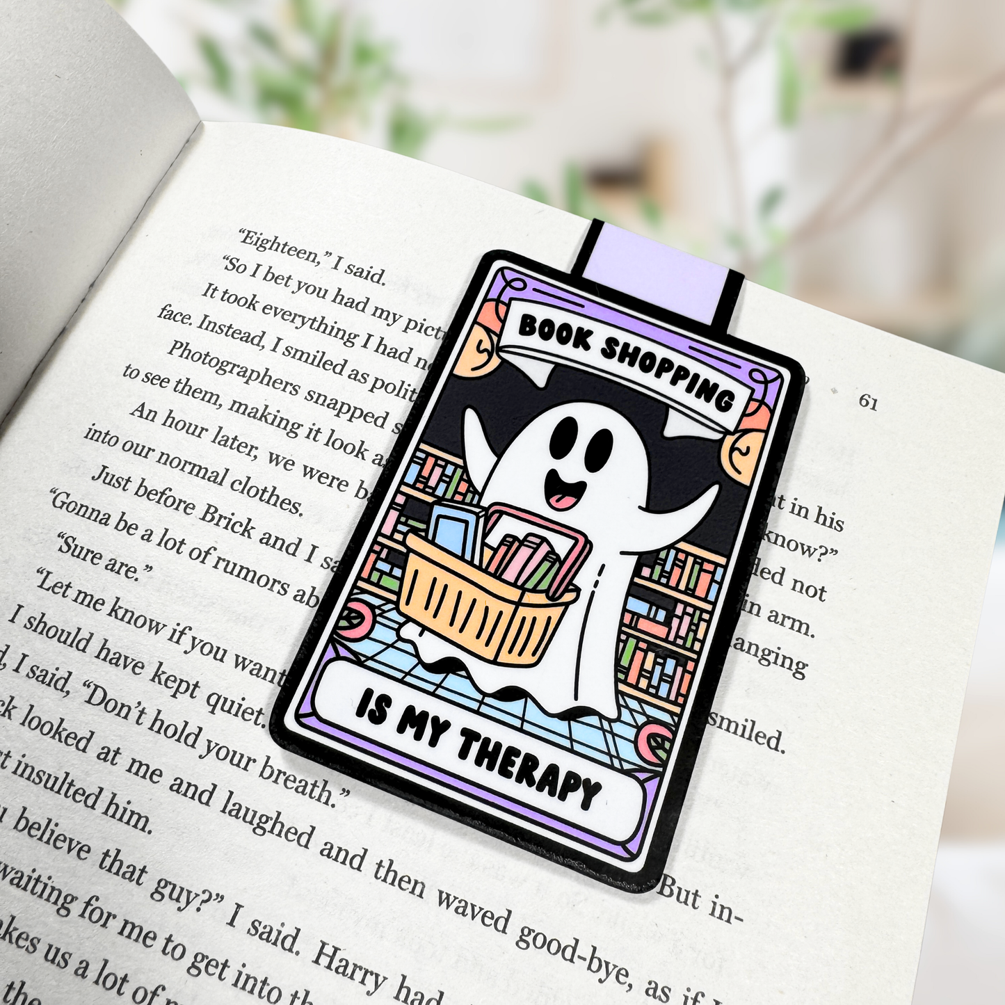 Positively Mental -  Magnetic Bookmark, Tarot Card Page Saver, Book Gift mixed designs