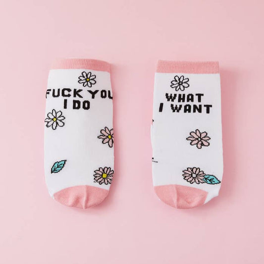 Punky Pins - Fuck You, I Do What I Want Sweary Socks