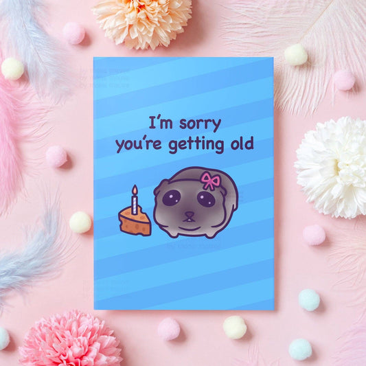 Mona Mauve - Sad Hamster Meme | Funny Birthday Card: A6 (small)