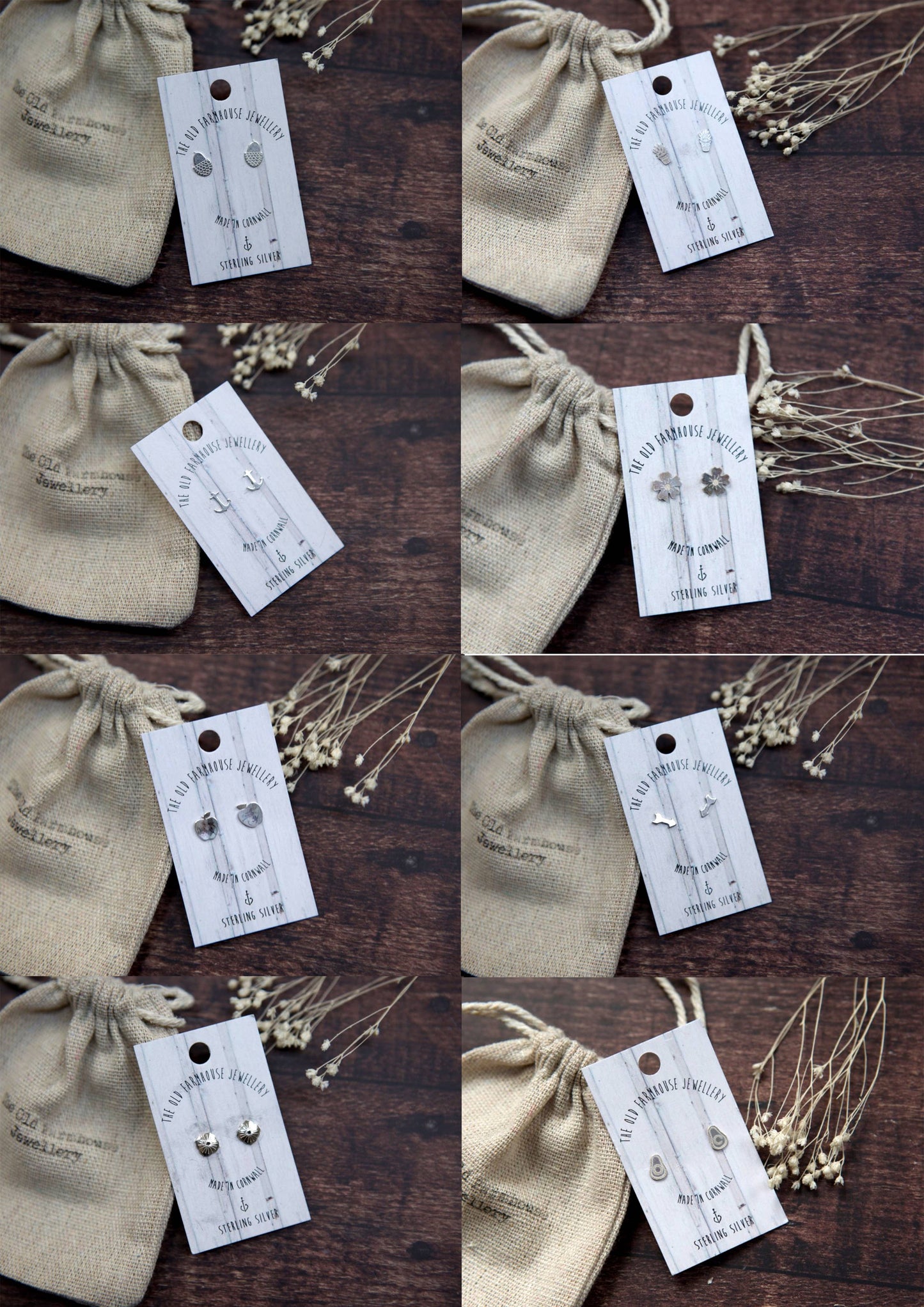 The Old Farmhouse Jewellery - Mini Stud daisy earrings