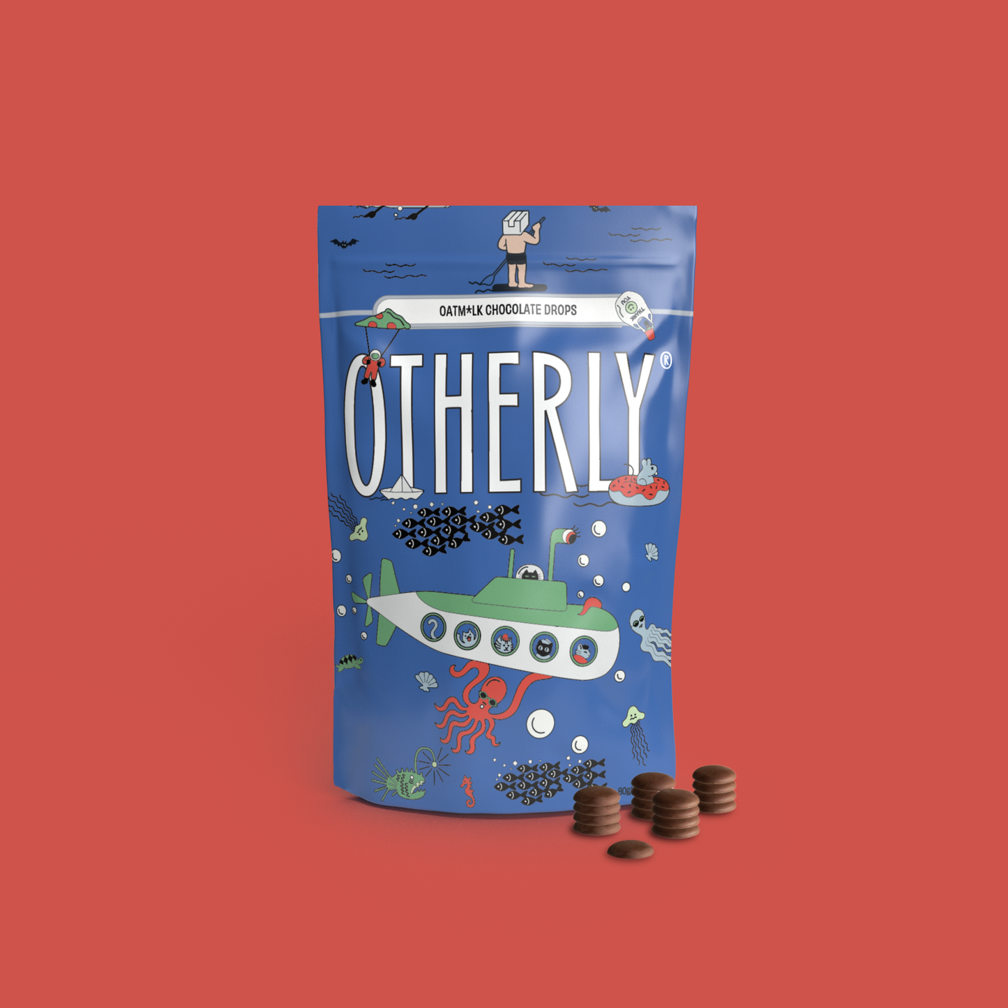 OTHERLY: OATM*LK CHOCOLATE - Oatm*lk Chocolate Drops 80g (Pack of 12)