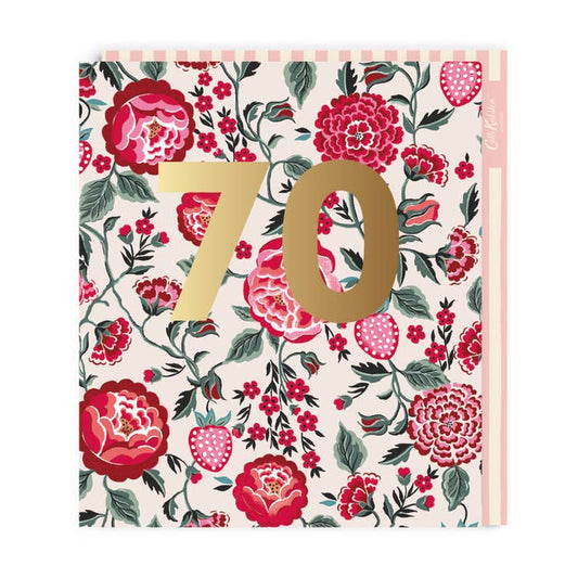 Ohh Deer UK + EU - 70th Birthday Cath Kidston Large Greeting Card