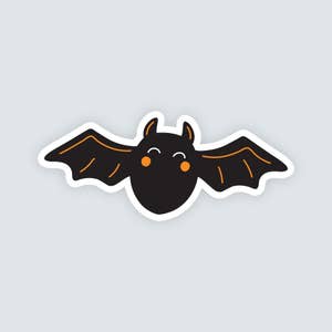 Inky in the Wild - Cute Bat Vinyl Sticker | Halloween Decor | Cute Stationery