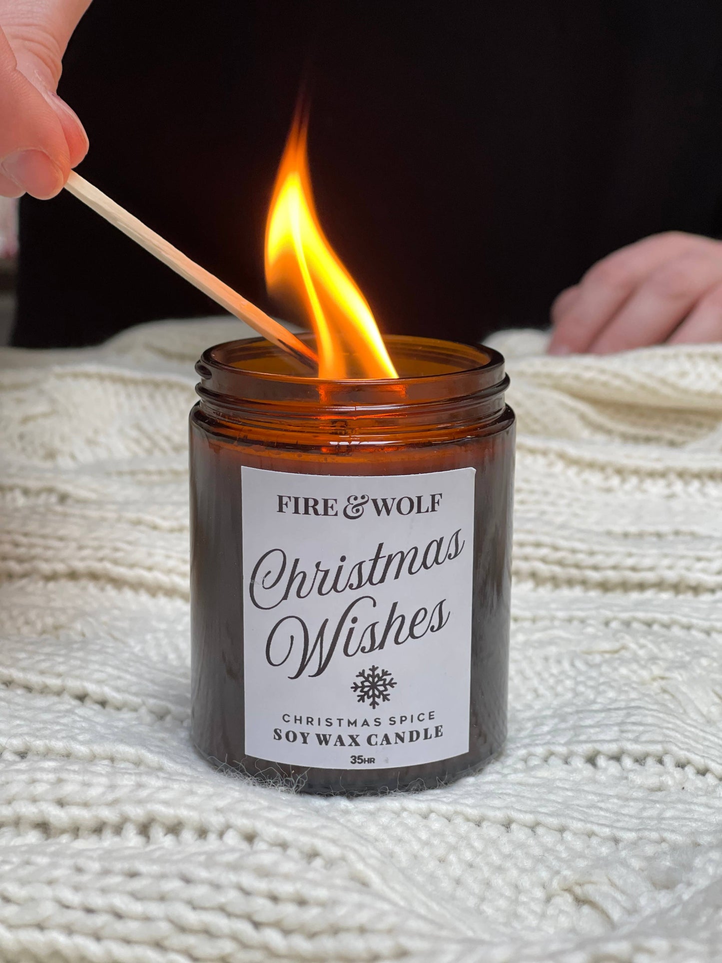 Fire & Wolf - Christmas Candle | Christmas Wishes | Christmas Spice