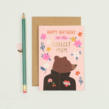 Mifkins - Coolest Mum Birthday Card | Female Birthday Card