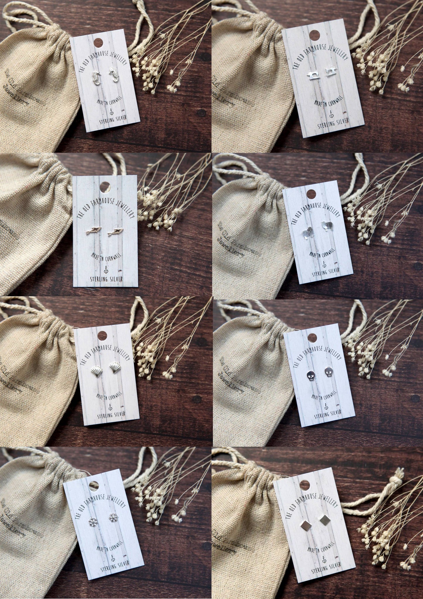 The Old Farmhouse Jewellery - Mini Stud daisy earrings