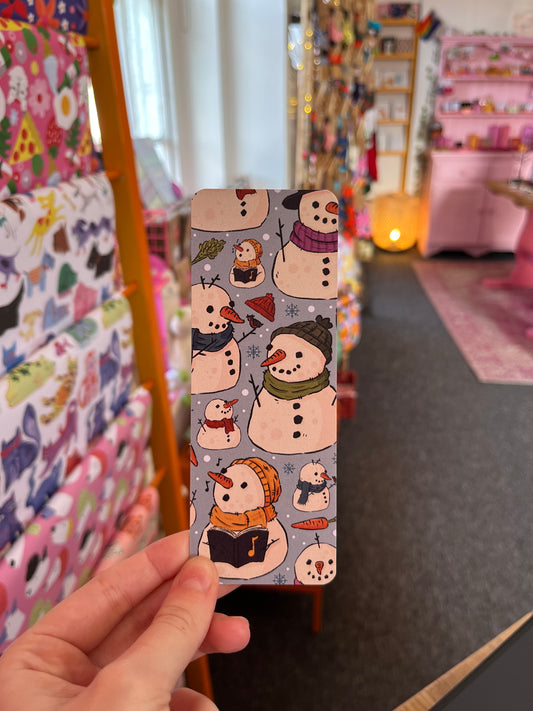 Snowman snow folk bookmark - Alice Illustrate