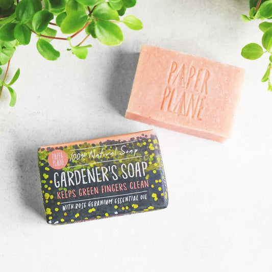 Paper Plane - Gardener's Soap 100% Natural Vegan Rose Geranium