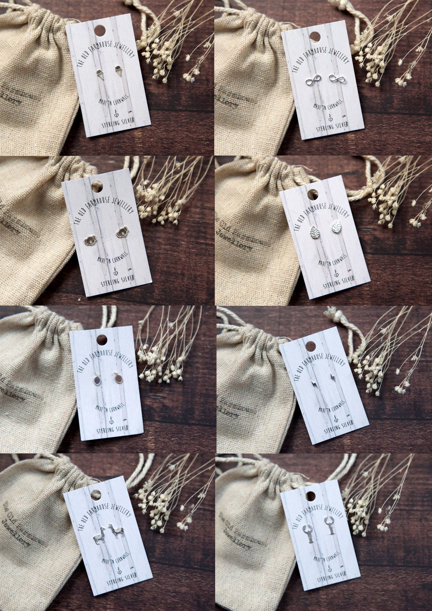 The Old Farmhouse Jewellery - Mini Stud daisy earrings