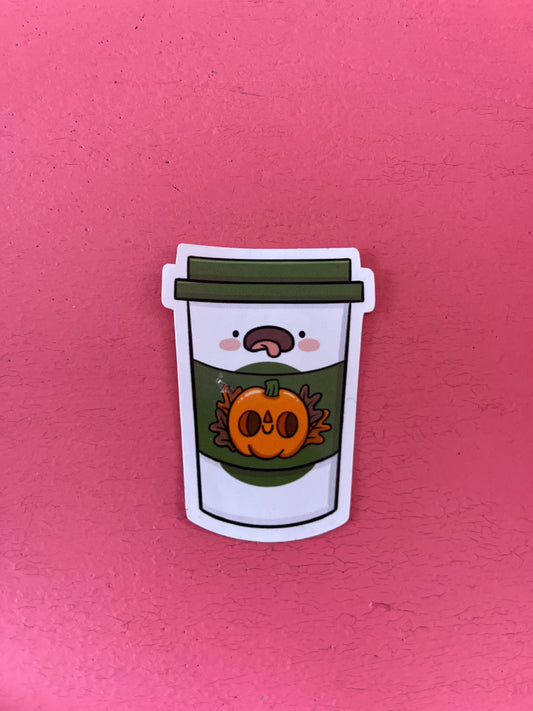 Pumpkin spice latte sticker - Kelly Lou