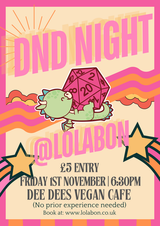 DnD Night - Friday 1st November @ 6:30pm