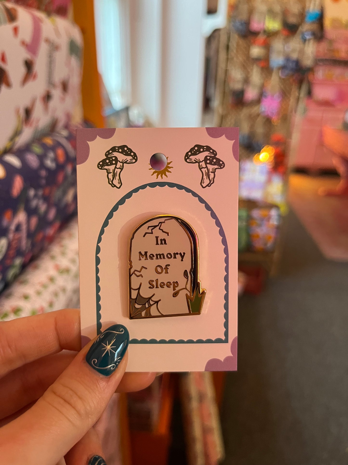 In memory of sleep pin - Betty Ratbag