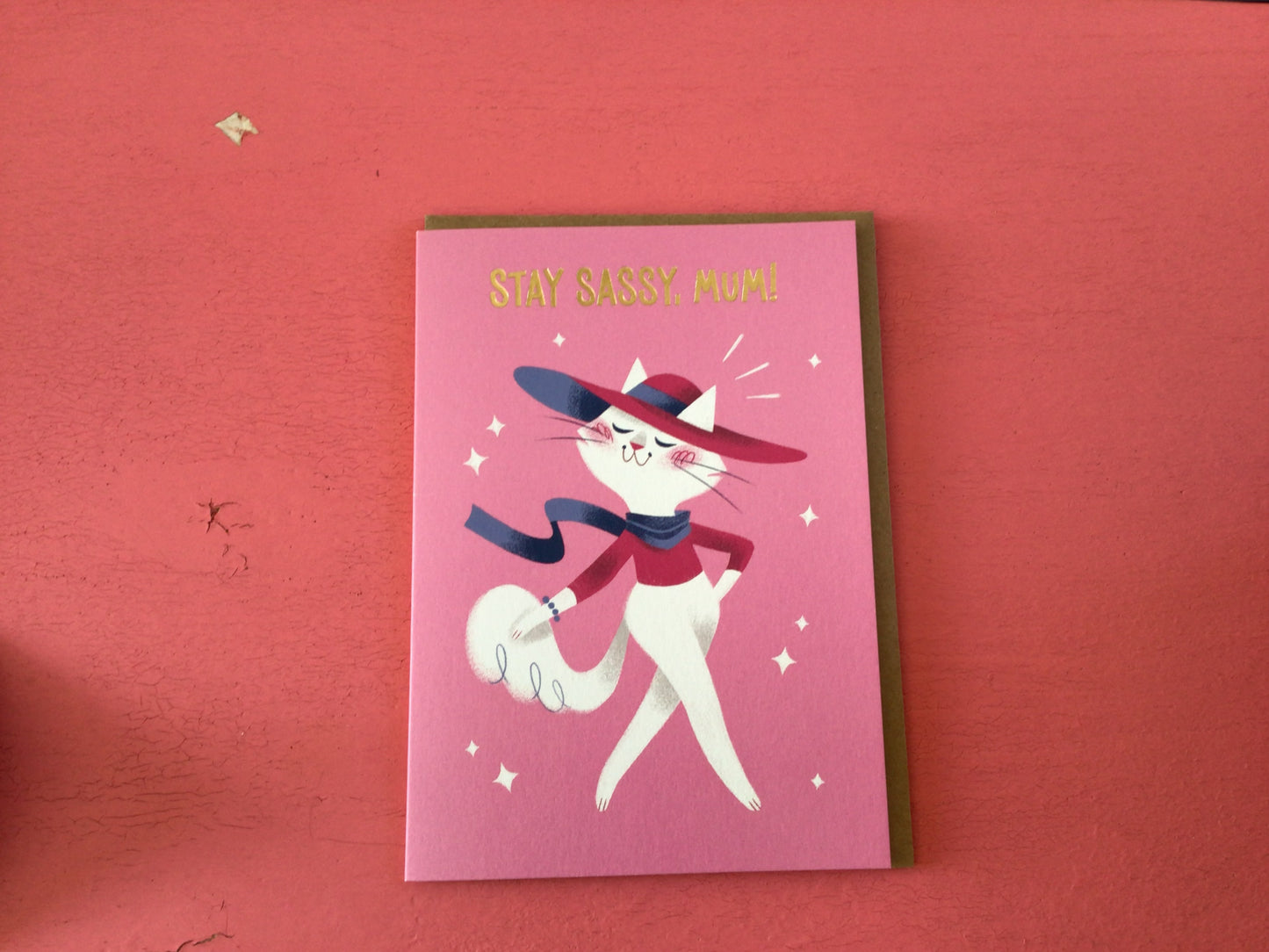 Stay sassy mum cat - ohh deer card