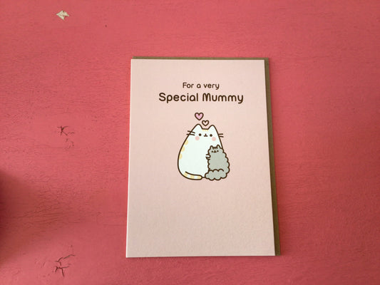 For a very special mummy - Pusheen the cat Card